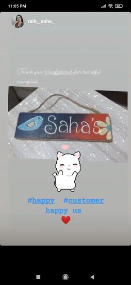 Thank You LeafyStories for this beautiful nameplate